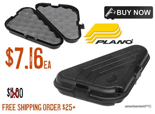 Plano Protector Series Pistol Cases $7.16 Each, FREE S&H Orders 4orMore