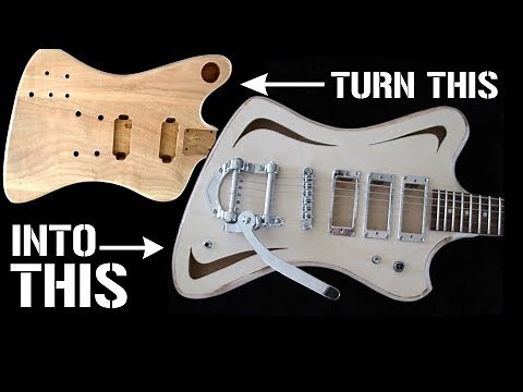 Convert a SOLID body to a HOLLOW BODY GUITAR! (PLUS convert from LEFT to RIGHT handed orientation)