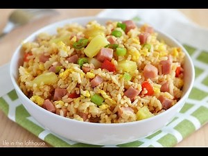 "Hawaiian Fried Rice with Pineapple Chunks Recipe" "Delicious Recipes from Hawaii"