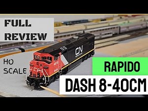Rapido HO Dash 8-40CM Review: DC/DCC ESU LokSound + Rock Lights - In-Depth Model Train Review!