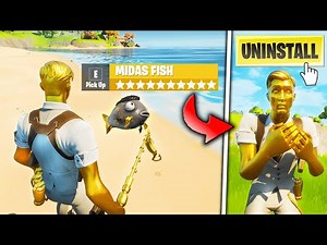 First to Catch the MIDAS FISH Has to DELETE Fortnite