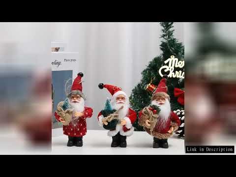 Santa Claus Ornaments Cute Santa Claus Doll Festive Unique Hanging Pendant Cute Santa Claus Plush To