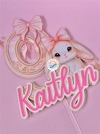 Custom Cake Topper Bunny Cake Topper - Etsy