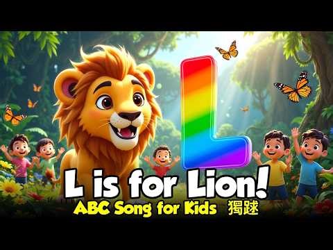 L for Lion 🦁 | ABC Alphabet Learning for Kids | Letter L Phonics Song