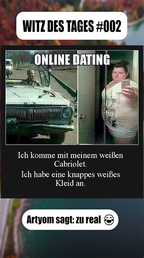 Online Dating ist gefährlich 😂