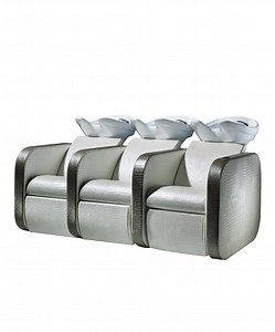 Salon Ambience Iconwash Triple Backwash Unit WU191 Made In Italy Shampoo Chair with Bowl For Premium Salons | Buy-Rite Beauty