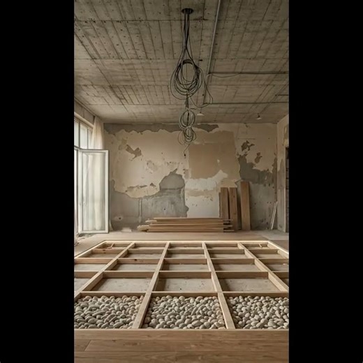 sunken Zen pebble bedroom design