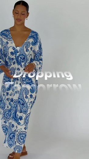 13 reactions | Shades of blue and indigo — colours that remind us of calm seas, slow horizons, and stillness between tides. Isle of Indigo launches tomorrow, 12:30 AEST  A collection inspired by moments that feel both near and far — those quiet escapes we carry with us. | Saffron Road Fashion | Facebook