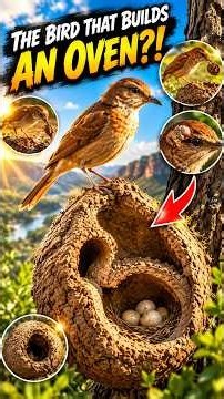 This Bird Builds One of the Most INSANE Homes in Nature! 🐦🏠#RufousHornero #Birds #BirdFacts #Science