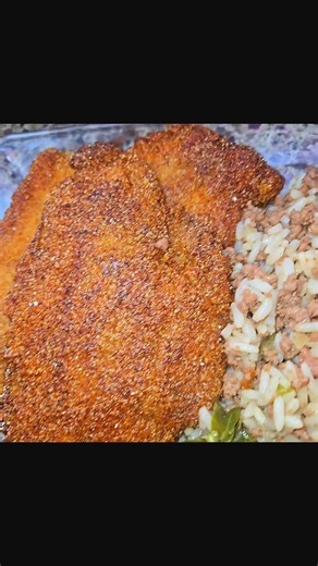 Catfish fried hard 😋 Dirty Rice Collard Greens with Smoked Turkey! #friedcatfish #dirtyrice #freshcollards #Foodie #foodcontent