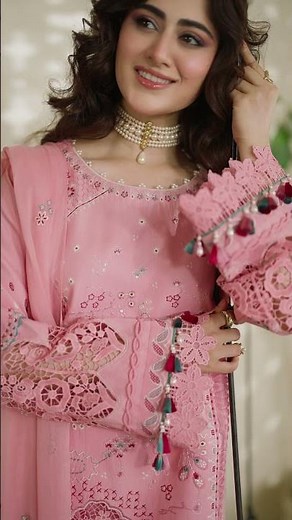 Pakistani Pink Lawn Dresses 2026 | NAQSHI Summer Lawn Collection | Ready To Wear Eid Outfits