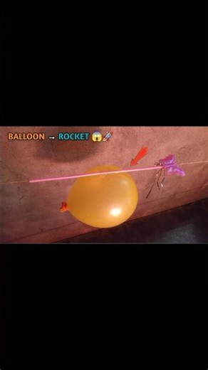 Balloon Rocket Experiment 🚀 | বেলুনে রকেট উড়ালাম ঘরে বসেই 😱 Science Experiment at Home
