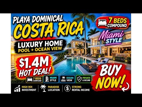 $1.4M Luxury Ocean View Lux Compound 7 Studios + Pool | 10 Min to Beach | Invest Smart in Paradise