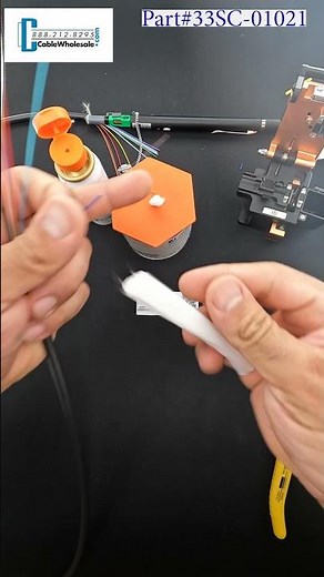 How to terminate your Single Mode OS2 9/125 fiber optic cable with SC/APC Fast connectors #shorts