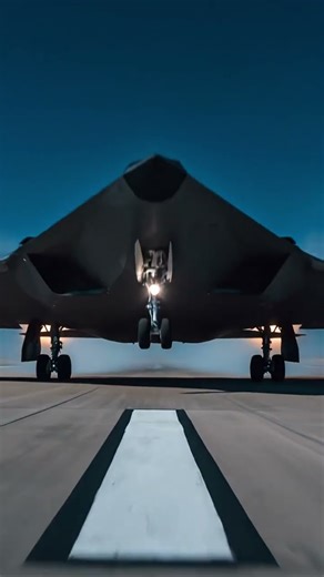 Stealth Bomber rocket propulsion take off overhead #ai