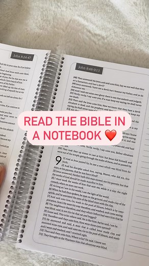 2.4K views · 4 comments | The Bible in a notebook ❤️ Lay it flat ❤️ Journal right next to Scripture ❤️ #biblejournaling #biblenerd #biblestudy #bible #bibleverses #biblestudymoments #biblestudynotes #biblestudynotebook #notebook #notes #notebooks #spiralbible | Spiral Bible | Facebook