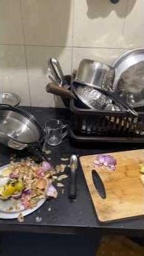 Messy kitchen but worth it, Everyone loves potato curry #shorts #potato #easy #cooking #foodlover