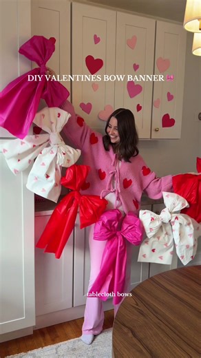 Cute DIY Valentine’s Day Bow Banner Tutorial