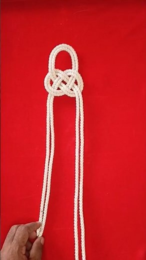 How to tie a double carrick bend knot with two ropes 👍✅ #knot #gtknot #rope #diy #macrame