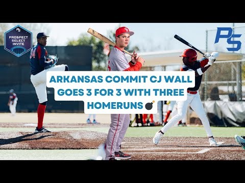 ARKANSAS COMMIT CJ WALL GOES 3 FOR 3 WITH THREE HOME-RUNS 💣 | Georgia Premier Academy vs A3 Academy