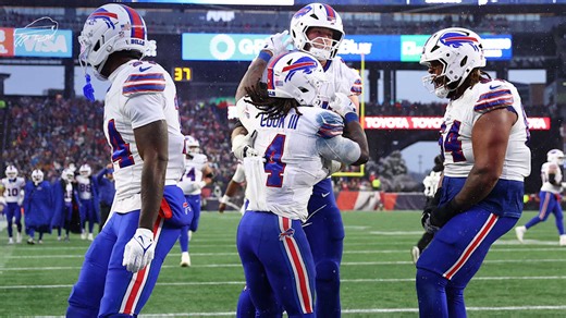 James Cook scores his third touchdown of the day! | Bills vs. Patriots Highlights