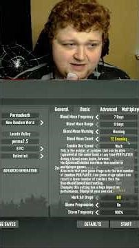My New Permadeath Settings ! #shorts #settings #newseries