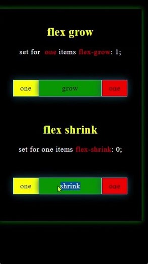 CSS flex grow and shrink in css #css #shorts #viral