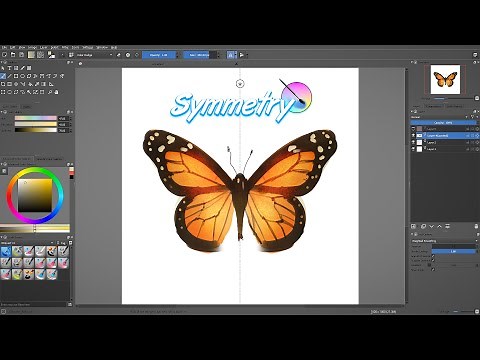 Krita tutorial: How to paint in symmetry