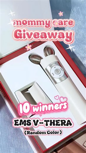 STYLEVANA | Korean Beauty on Instagram: "GIVEAWAY FOR SNATCHED SKIN🤌🏻🌟 Sign up NOW to be one of 🔟 LUCKY WINNERS for the @mommycare.official EMS V-THERA device (Random Color)!🤩 ✨HOW TO ENTER👇: 1. FOLLOW @stylevana_sv, @stylevana_family AND @mommycare.official on Instagram & @stylevana_sv on TikTok 2. JOIN our @stylevana_sv and @stylevana_family broadcast channels 3. LIKE this post 4. COMMENT by tagging at least 2 friends 5. FILL IN the Google Form linked in the comments or at the link in ou