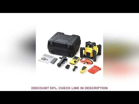 360° Self Leveling Rotating Red Line Laser,5 Rotation Speeds,Scan/Slope Mode,Receiver/Remote Control