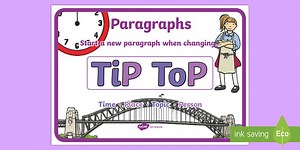 TiP ToP Paragraphs Display Poster