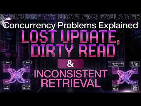 DBMS Lecture 23: Concurrency Problems Explained | Lost Update, Dirty Read & Inconsistent Retrieval