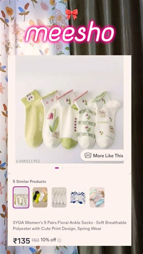 stylish girls socks#meesho #shortvideo #fashion #shorts #short #unboxing #tending #girls #socks 🎀💕