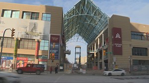 Portage Place clock removed