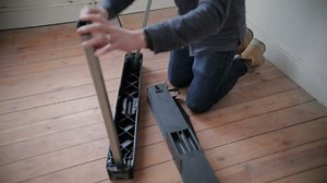 STANLEY Folding Work Bench Saw Horse Twin Pack, Heavy Duty Metal Leg with Side Latch, 1-97-475