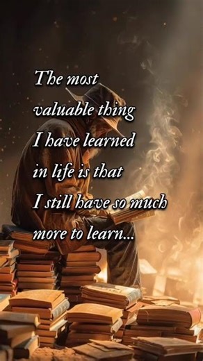 The Most Valuable Lesson in Life 📚 Never Stop Learning #viral #quotes