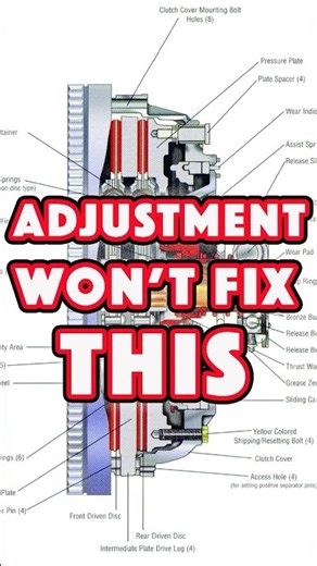 🔧 A Clutch Adjustment Won’t Fix a Worn-Out Clutch