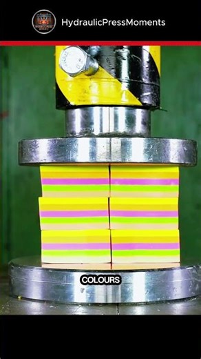 Hydraulic Press vs Sticky Notes – Things Escalated Fast 😳💥#HydraulicPress #Satisfying
