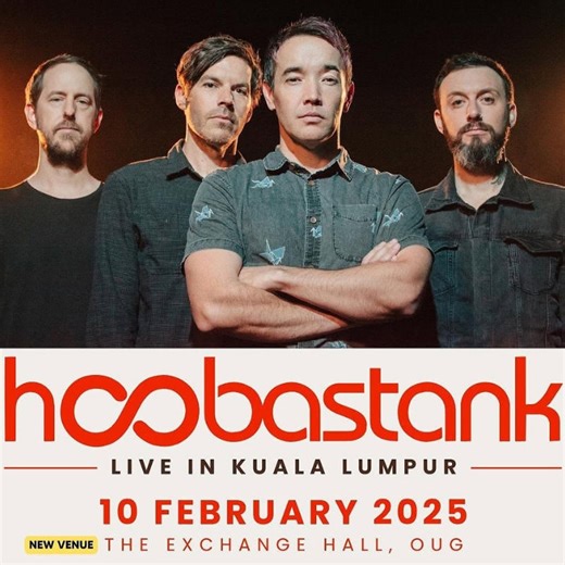 Hoobastank in Kuala Lumpur 2025 concert guide: Venue, setlist, and more
