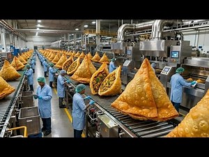 Inside the Samosa Factory: How It's Made via Mass Production Manufacturing Process 🏭
