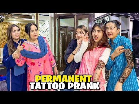 Permanent Tattoo Prank With My Family 😱| Sab Gussa Hogye😡| Zainab Or Meri Larai Hogai 😰|Sistrology