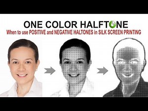 One Color HALFTONE - When to use POSITIVE and NEGATIVE HALFTONES in SCREEN PRINTING