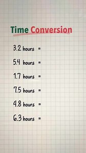 172K views · 1.3K reactions | Time Conversion - MATH REVIEW #mathlove #mathforkids #mathematics #mathlearning #mathviral #MATH #Education #knowledge #maths #mathskills | Math Love | Facebook