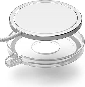 Ringke Slim [No More Discoloration] Compatible with 2024 MagSafe Charger Case, Lightweight Scratch Prevention Cover Designed for MagSafe Charger 25W A2580(1M) and A3250 (2M) - Matte Clear