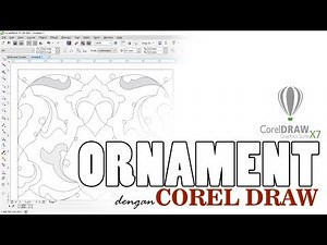 Desain Ornament Di Corel Draw - Tutorial CorelDRAW | #faozanafandi