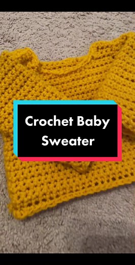 Lets be crochet friends #crochet #crochetersoftiktok #babycrochet #crafts #momlife #artsandcrafts #crochetsweater