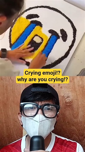 making crying emoji while smiling face‼️@reyhan_arsavin09#emoji #shorts #viralshorts