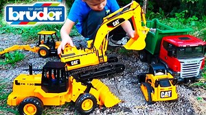 46K views · 611 reactions | Excavator for Children Trucks for kids Construction Vehicles and Super truck Bruder Kids videos | OneDay Alex | Facebook