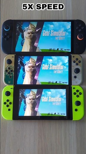 Goat Simulator- Nintendo Switch 2 vs Switch OLED vs Switch Speed Comparison