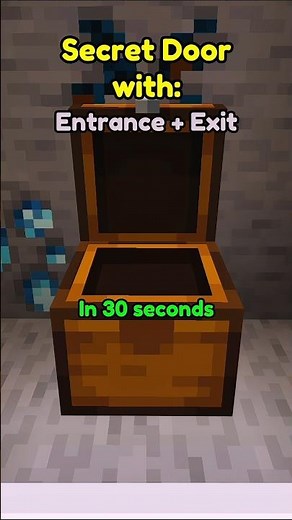 Easy Secret Door In Minecraft🚪|| Minecraft tips and tricks || #shorts #minecraft